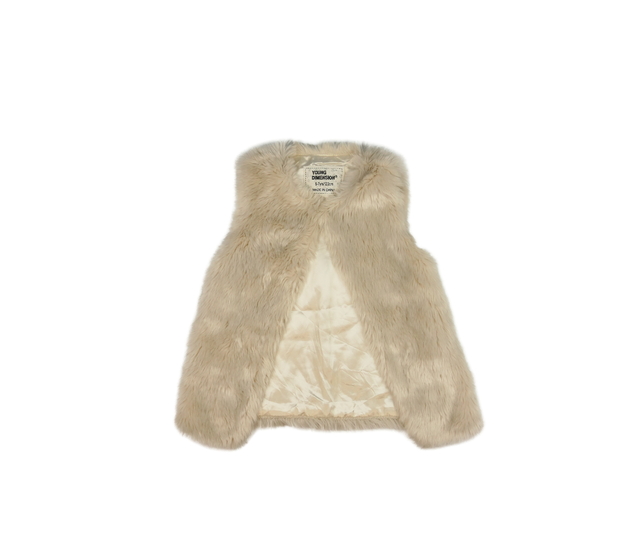 Světle hnědá chlupatá vesta Primark 