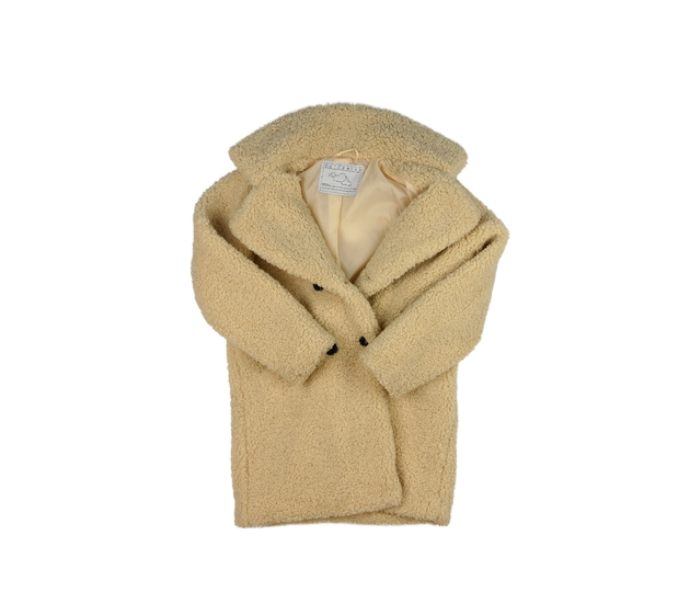 Hnědý beránkový kabát Tu 