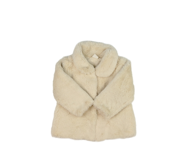 Hnědý chlupatý kabátek H&M