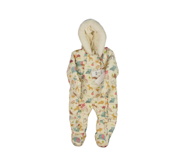 Nová světlá zimní kombinéza se zvířátky George