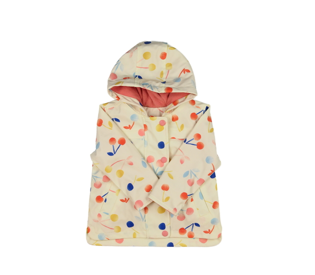 Krémová nepromokavá přechodová bunda Nutmeg