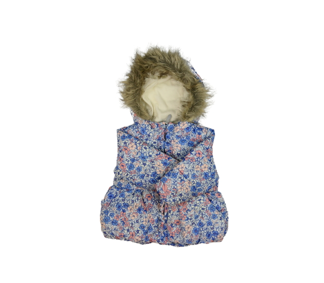 Modrá květinová zimní bunda Nutmeg