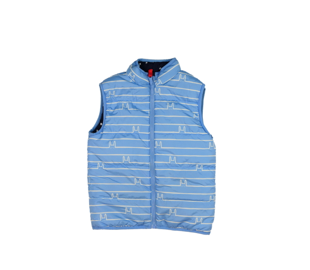 Modrá oboustranná vesta Nutmeg
