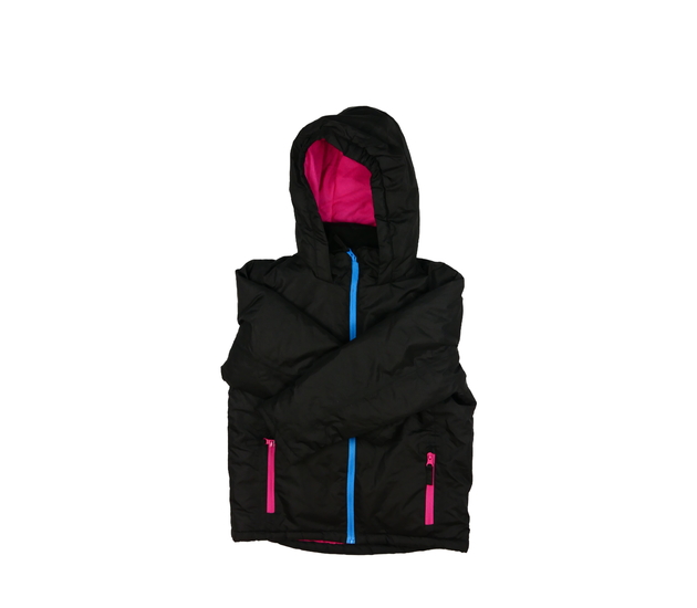 Černá zimní bunda s lyžařským pásem Crane 