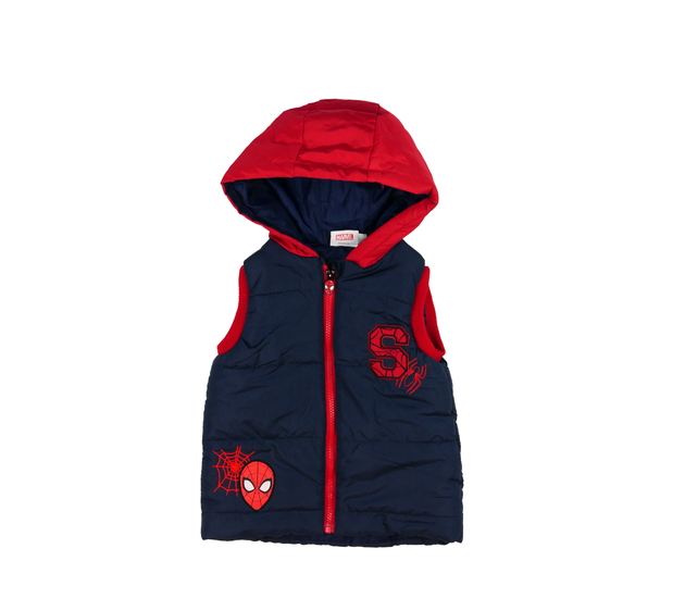 Tmavá prošívaná vesta Spider-man 