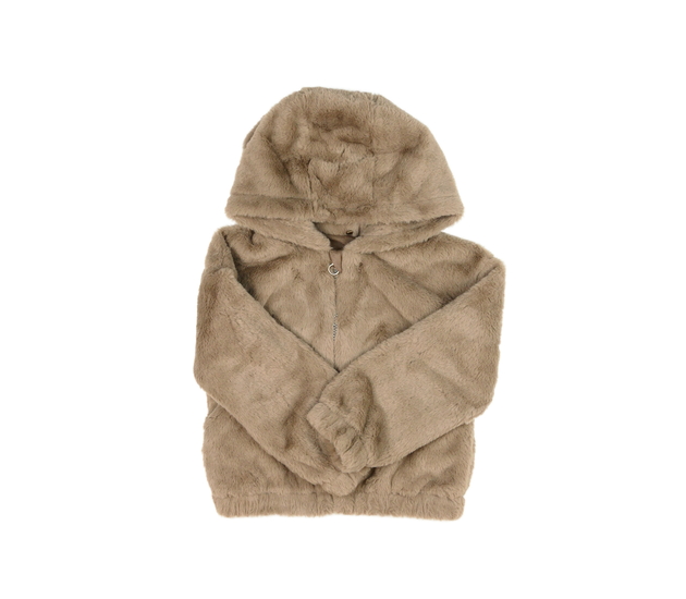 Hnědá chlupatá bunda Nutmeg