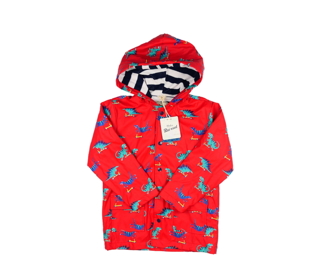Nová červená dinosauří nepromokavá bunda 