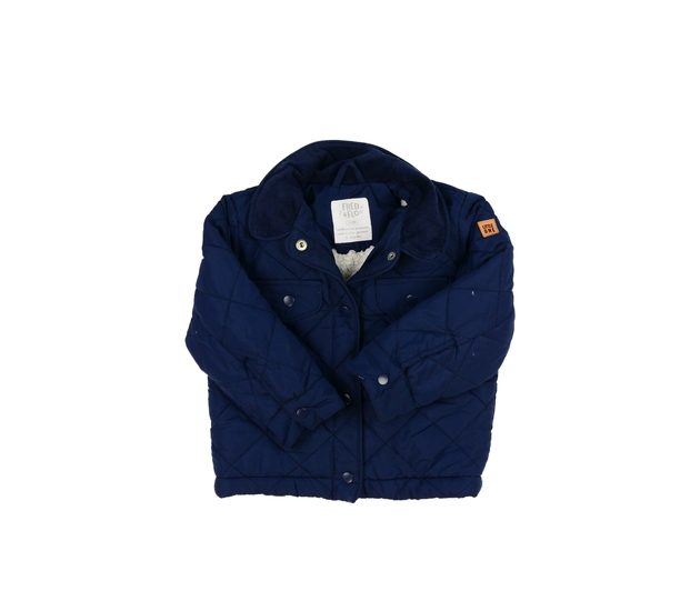 Tmavě modrá prošívaná zimní bunda F&F