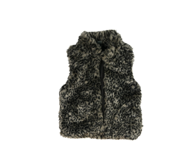 Šedá vzorovaná vesta