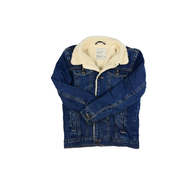 Modrá zimní riflová bunda Primark 