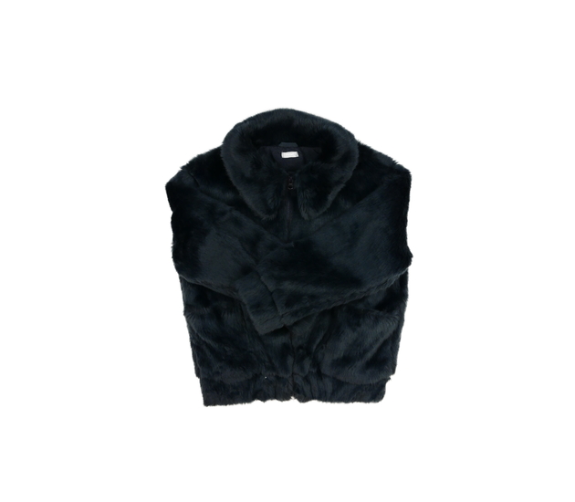 Tmavě modrá kožíšková bundička Next