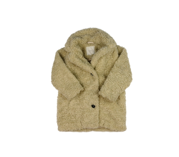 Světle hnědý beránkový kabátek Next