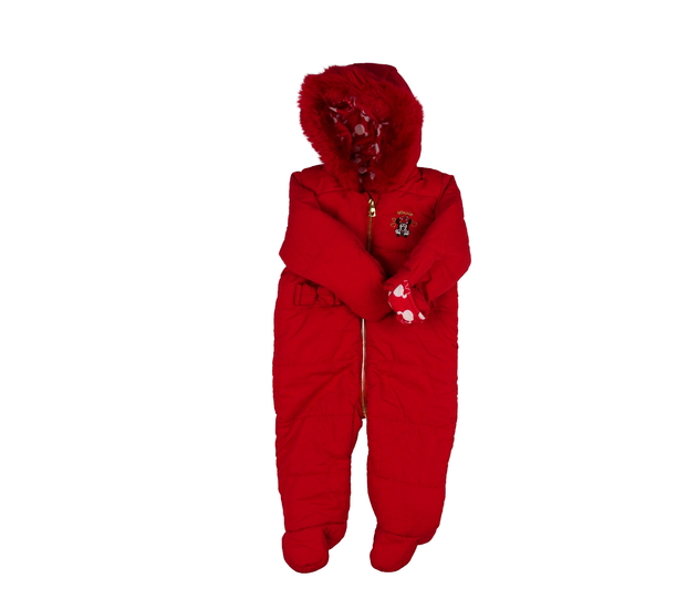 Červená zimní kombinéza Minnie Disney George