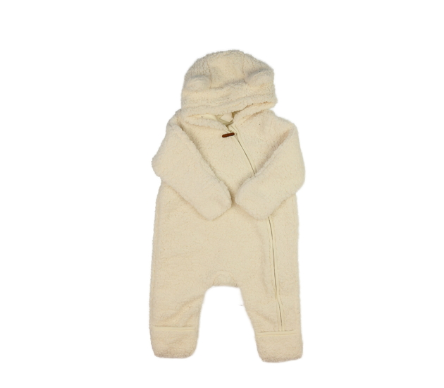 Krémový beránkový přechodový overal H&M