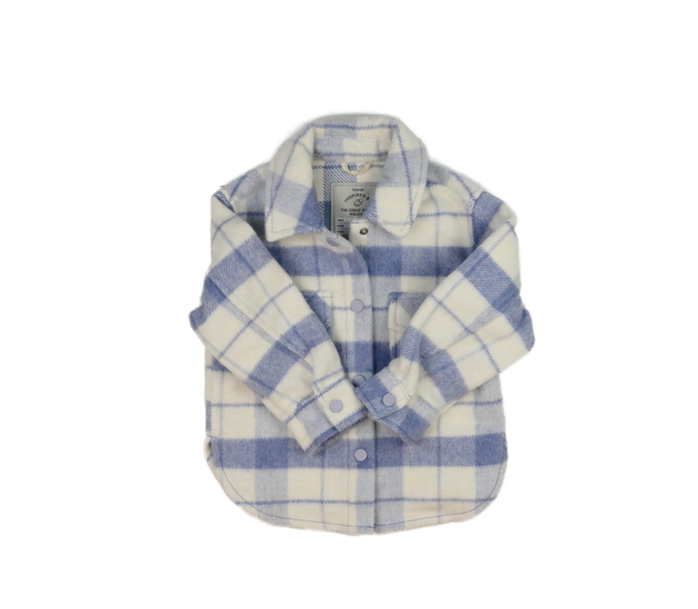 Modrý kostkovaný košilový kabátek George