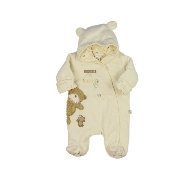 Světle hnědý zimní overal 