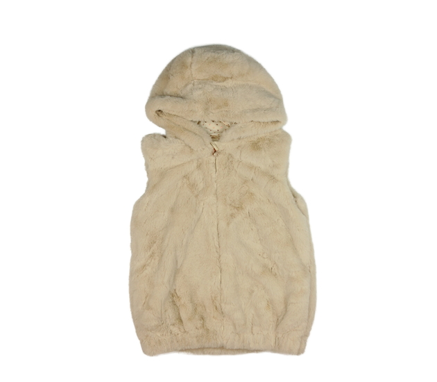 Hnědá chlupatá vesta Nutmeg