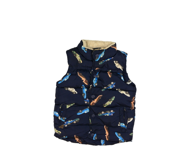 Tmavě modrá vesta s auty Next