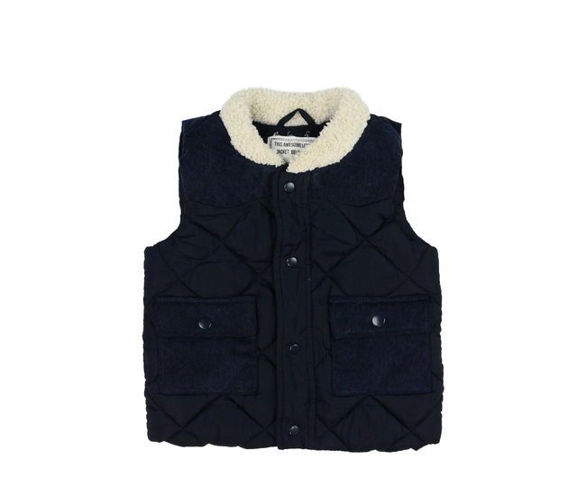 Tmavě modrá zimní vesta