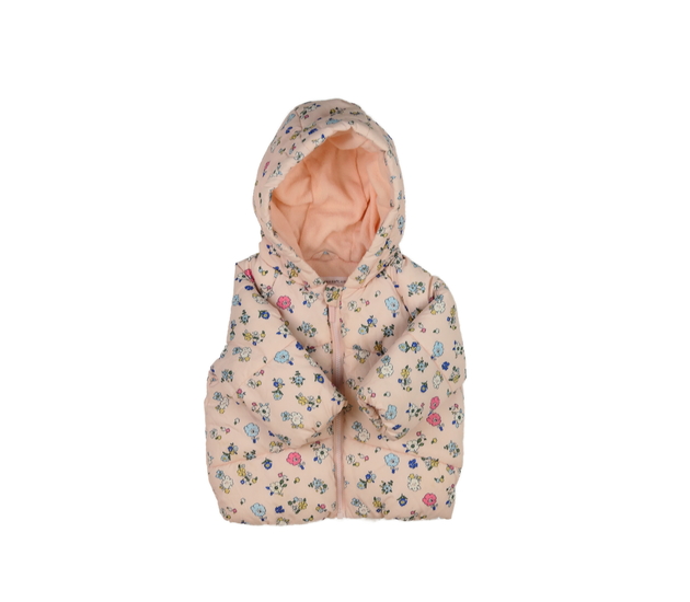 Růžová květinová zimní bunda Primark 