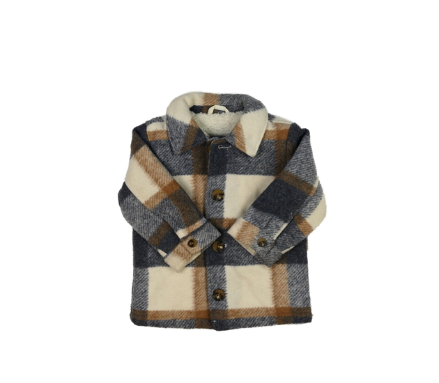 Kostkovaný zimní košilový kabátek George