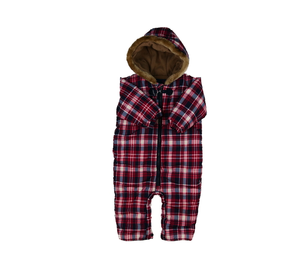 Kostkovaná zimní kombinéza Tu 