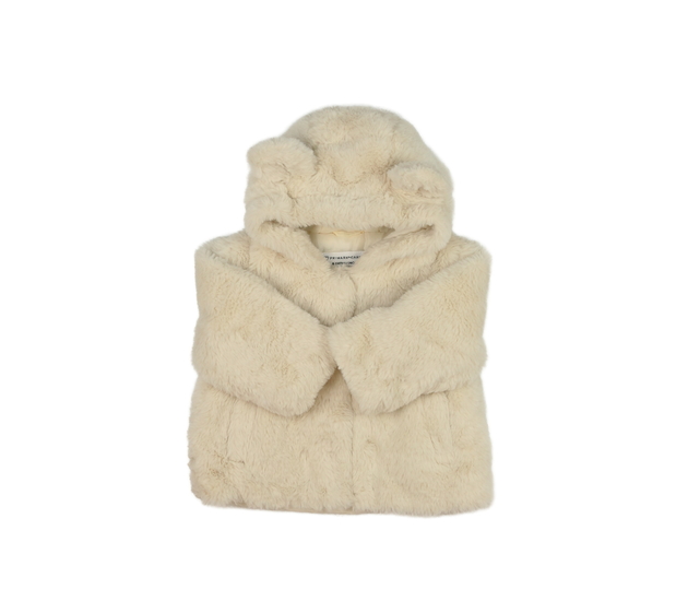 Krémový chlupatý kabátek Primark 