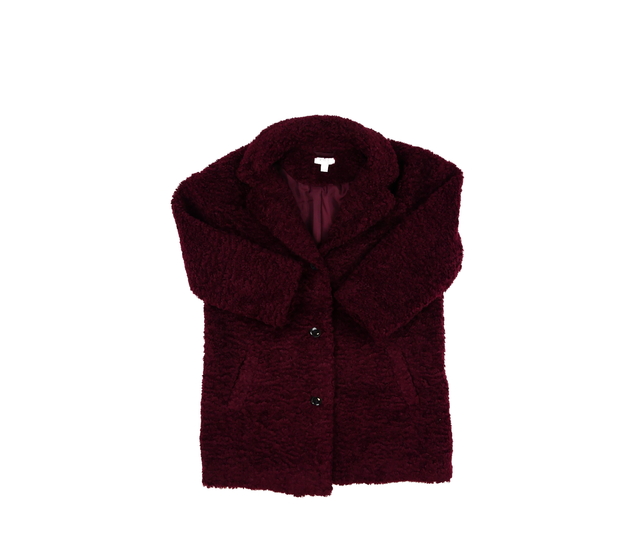 Bordo beránkový kabátek M&Co