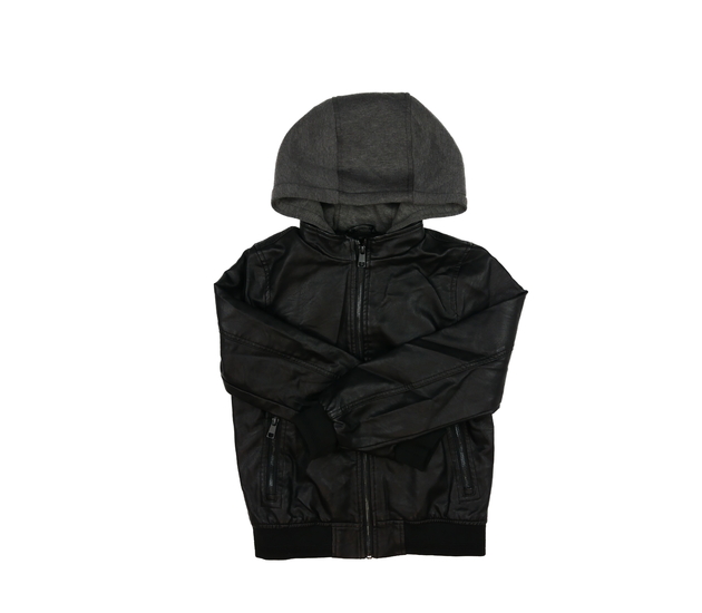 Černá koženková bunda Primark 