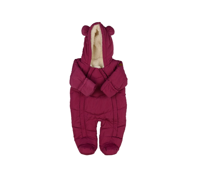 Sytě růžová zimní kombinéza 