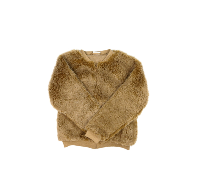 Hnědá chlupatá bunda Next