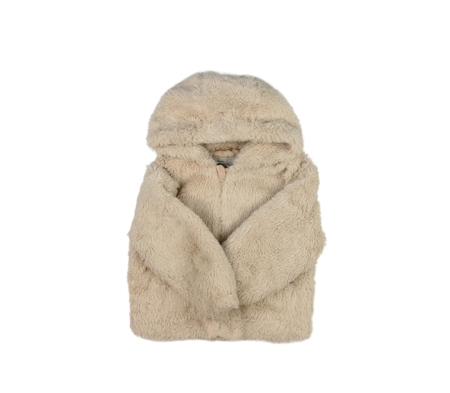 Krémová chlupatá bundička George