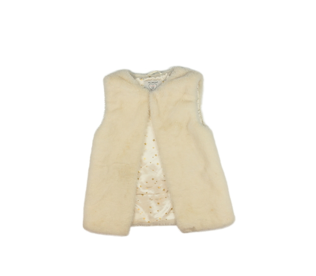 Krémová chlupatá vesta Primark 