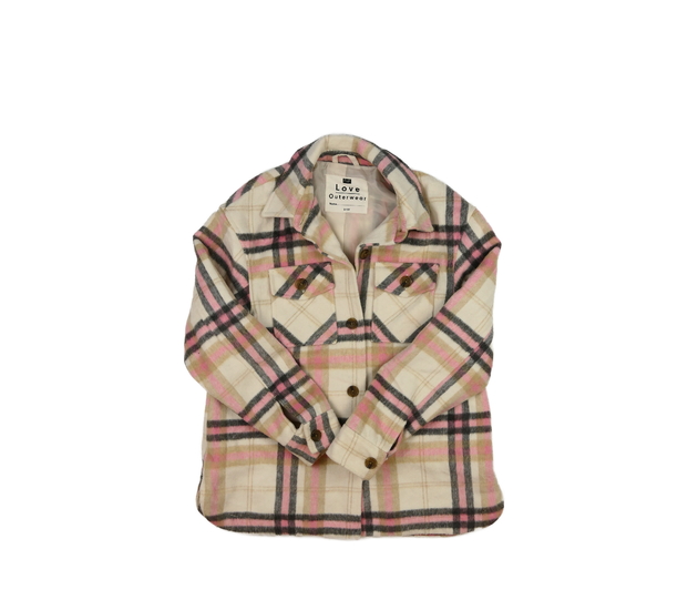 Světlý pruhovaný košilový kabátek F&F