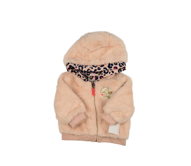 Nová růžová chlupatá bundička 