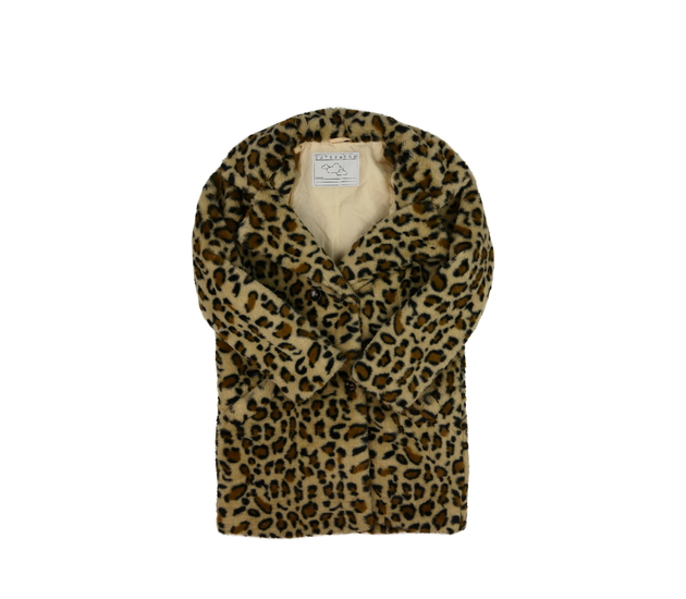 Hnědý chlupatý kabátek Tu 