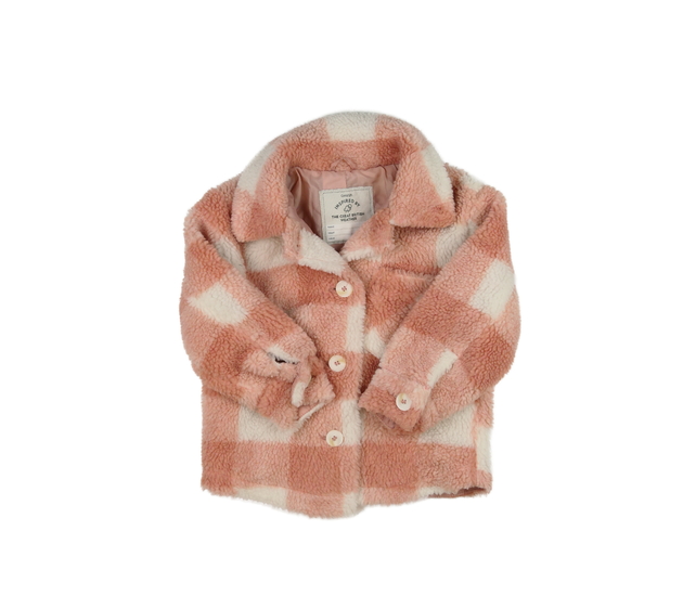 Růžovo-bílý košilový kabátek George