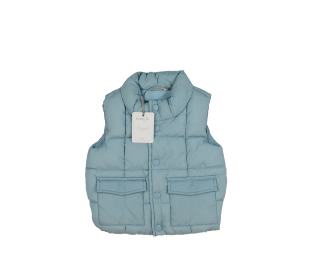 Nová modrá prošívaná vesta Tu