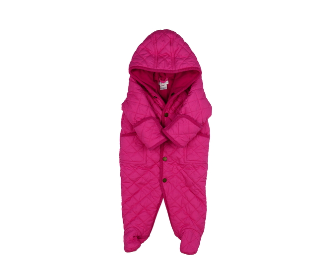 Sytě růžová zimní kombinéza Ralph Lauren 