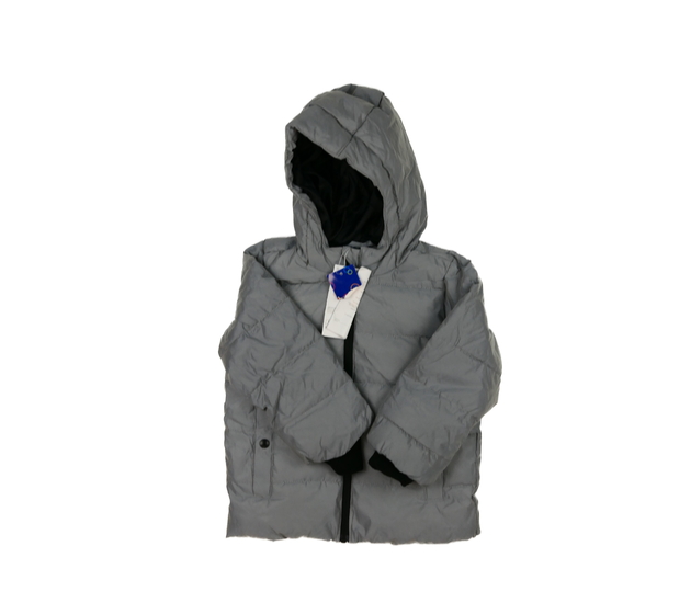 Nová stříbrná nepromokavá zimní bunda 