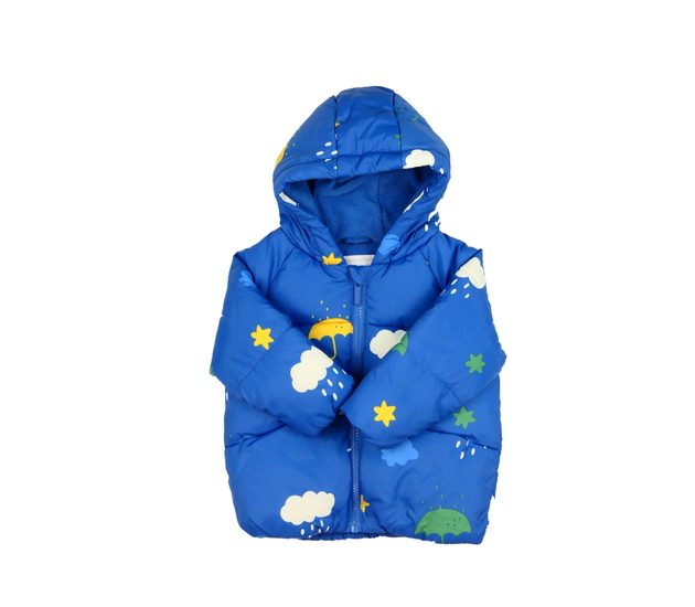 Modrá zimní bunda s obrázky Primark