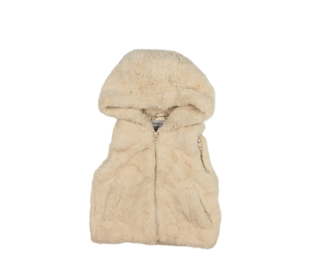 Krémová chlupatá vesta Primark 