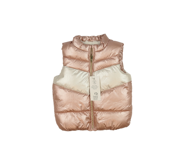 Nová růžová zimní vesta F&F