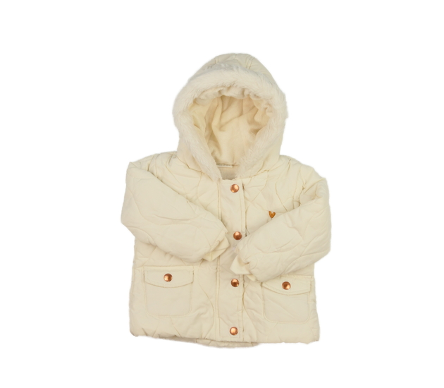 Krémová zimní bunda Next