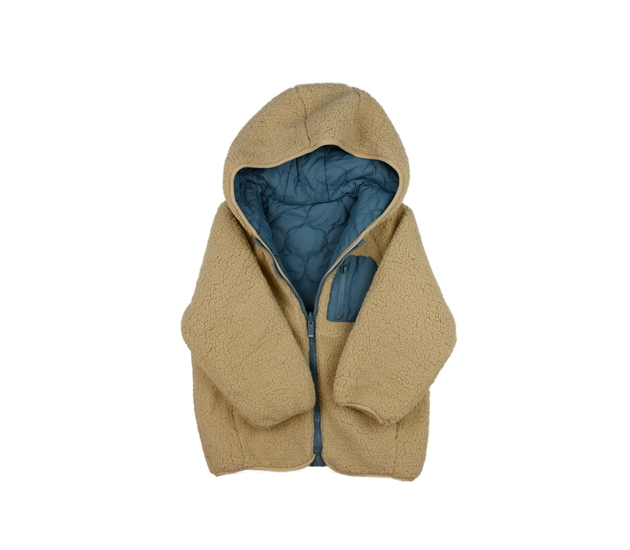 Oboustranná beránková/prošívaná bunda George