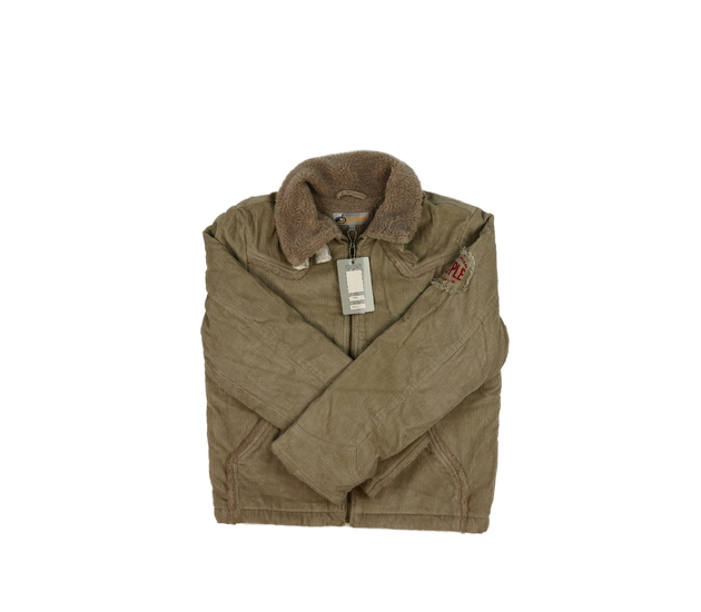 Nová hnědá zimní bunda v retro stylu