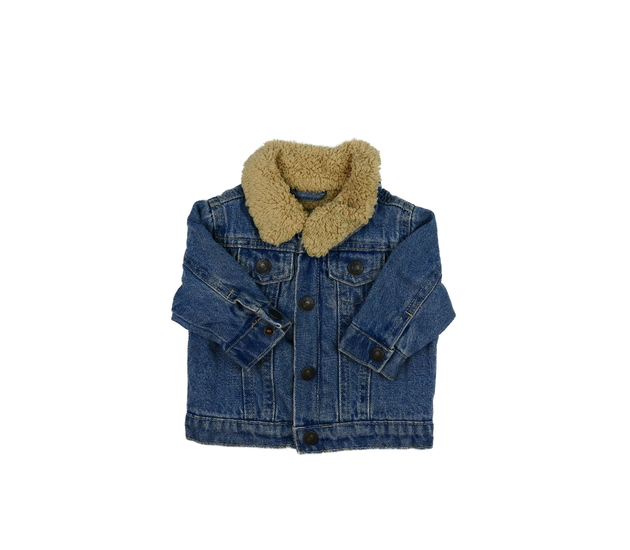 Modrá zimní riflová bunda Primark 