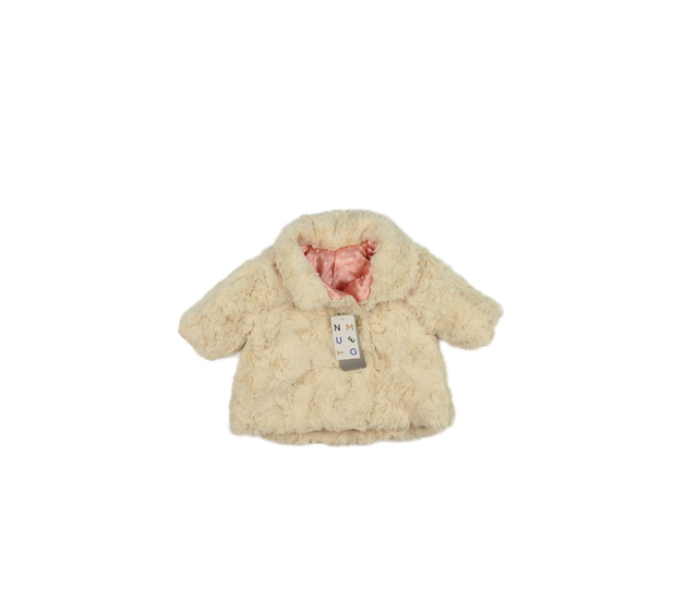 Nový krémový chlupatý kabátek Nutmeg