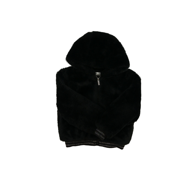 Černá chlupatá bunda M&S