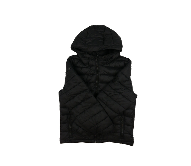 Černá prošívaná přechodová bunda